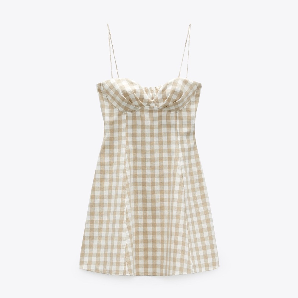 NWT Gingham Mini Dress